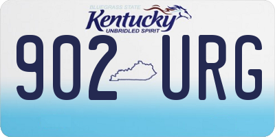 KY license plate 902URG
