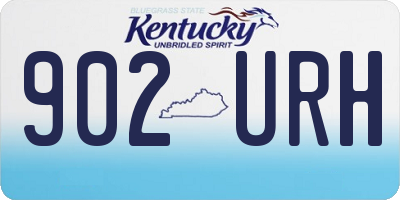 KY license plate 902URH