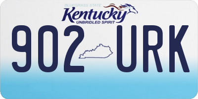 KY license plate 902URK