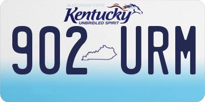 KY license plate 902URM