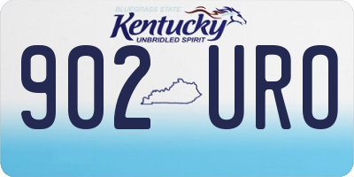 KY license plate 902URO