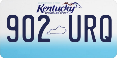 KY license plate 902URQ