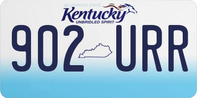 KY license plate 902URR