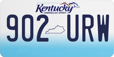 KY license plate 902URW