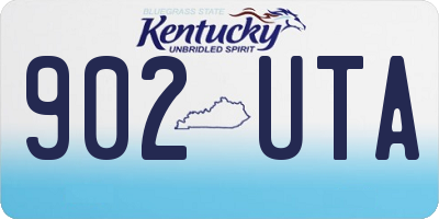 KY license plate 902UTA