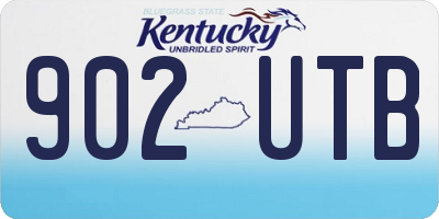 KY license plate 902UTB