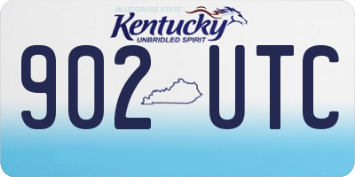 KY license plate 902UTC