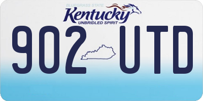 KY license plate 902UTD