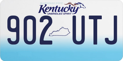 KY license plate 902UTJ