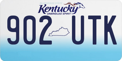 KY license plate 902UTK