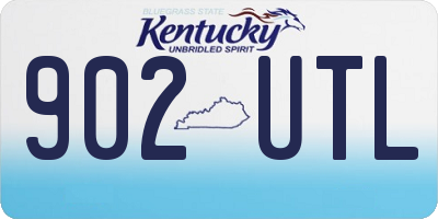 KY license plate 902UTL