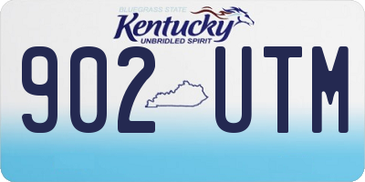 KY license plate 902UTM