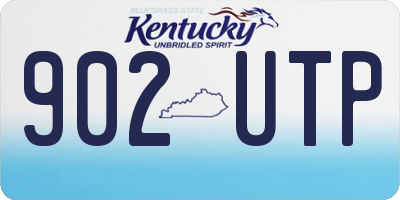 KY license plate 902UTP