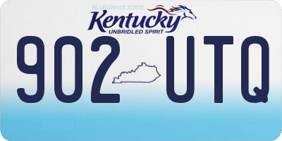 KY license plate 902UTQ