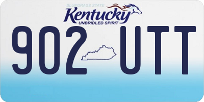 KY license plate 902UTT