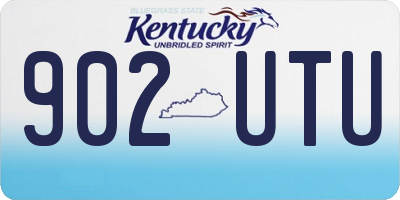 KY license plate 902UTU