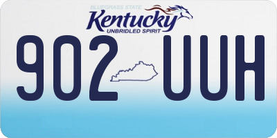 KY license plate 902UUH