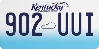 KY license plate 902UUI