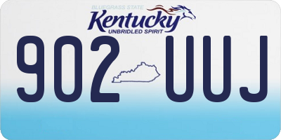 KY license plate 902UUJ
