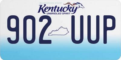 KY license plate 902UUP