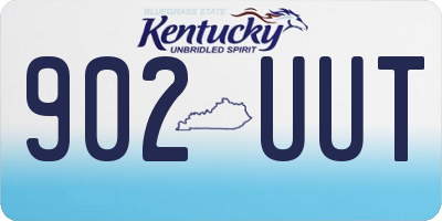 KY license plate 902UUT
