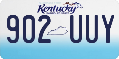 KY license plate 902UUY