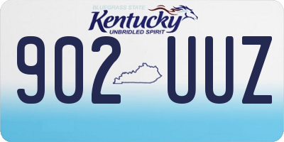 KY license plate 902UUZ