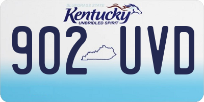 KY license plate 902UVD