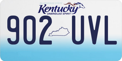 KY license plate 902UVL