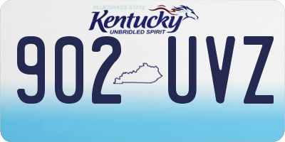 KY license plate 902UVZ