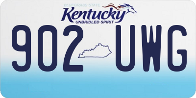 KY license plate 902UWG