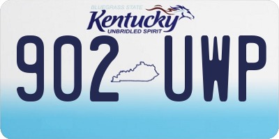 KY license plate 902UWP