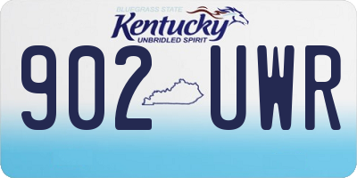 KY license plate 902UWR
