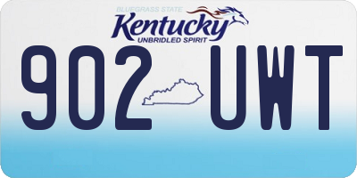 KY license plate 902UWT