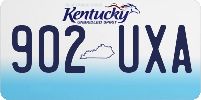 KY license plate 902UXA