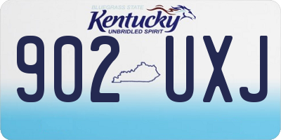 KY license plate 902UXJ