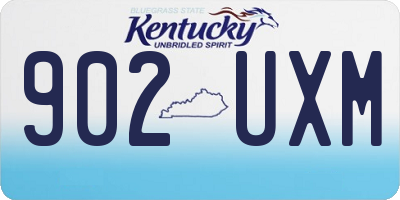 KY license plate 902UXM