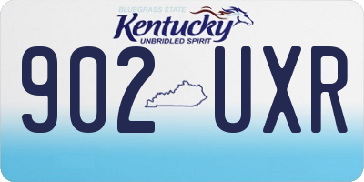 KY license plate 902UXR