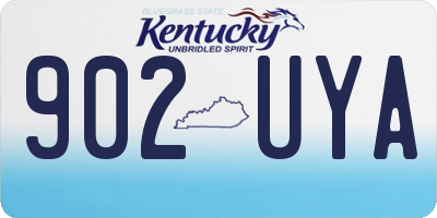 KY license plate 902UYA