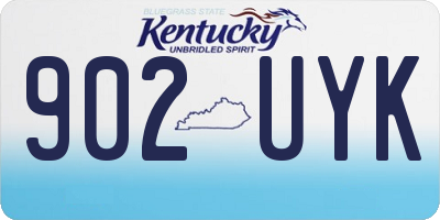 KY license plate 902UYK