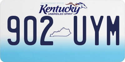 KY license plate 902UYM