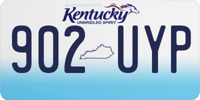 KY license plate 902UYP