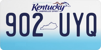 KY license plate 902UYQ