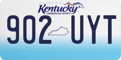 KY license plate 902UYT