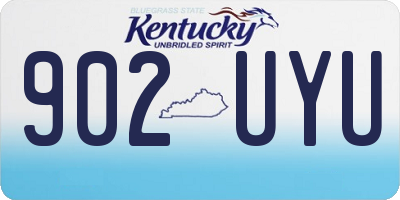 KY license plate 902UYU