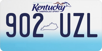 KY license plate 902UZL