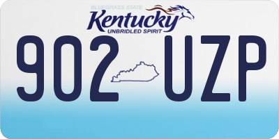 KY license plate 902UZP