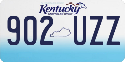 KY license plate 902UZZ