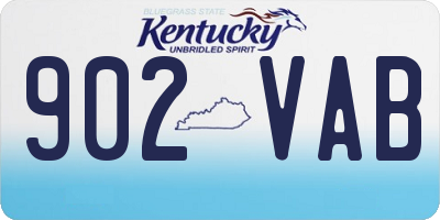 KY license plate 902VAB