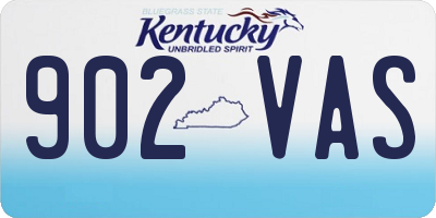KY license plate 902VAS